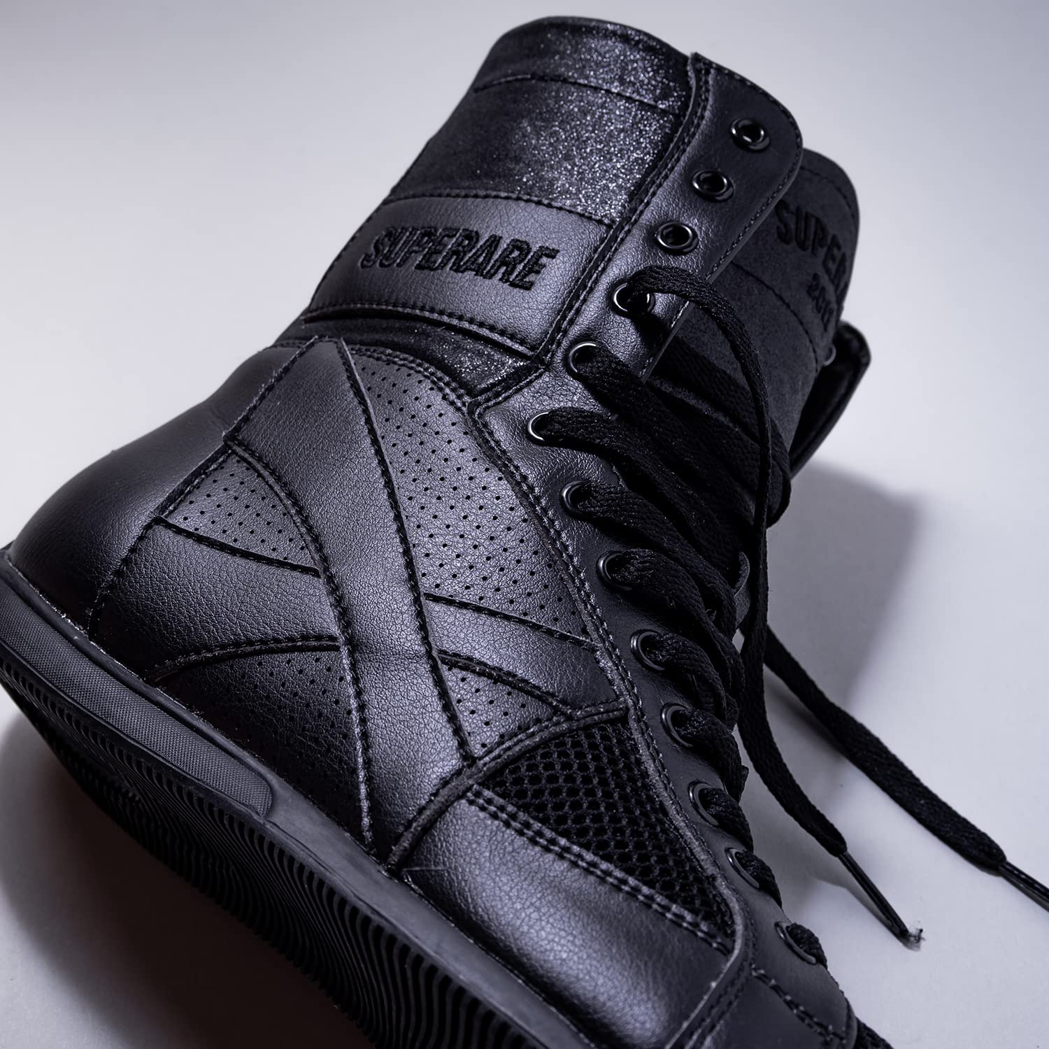 Superare Boxing Shoes for Men & Women - Professional MMA, Kickboxing & Training Workout Shoes | Lightweight & Durable Combat Boots for Sparring, Gym & Competition