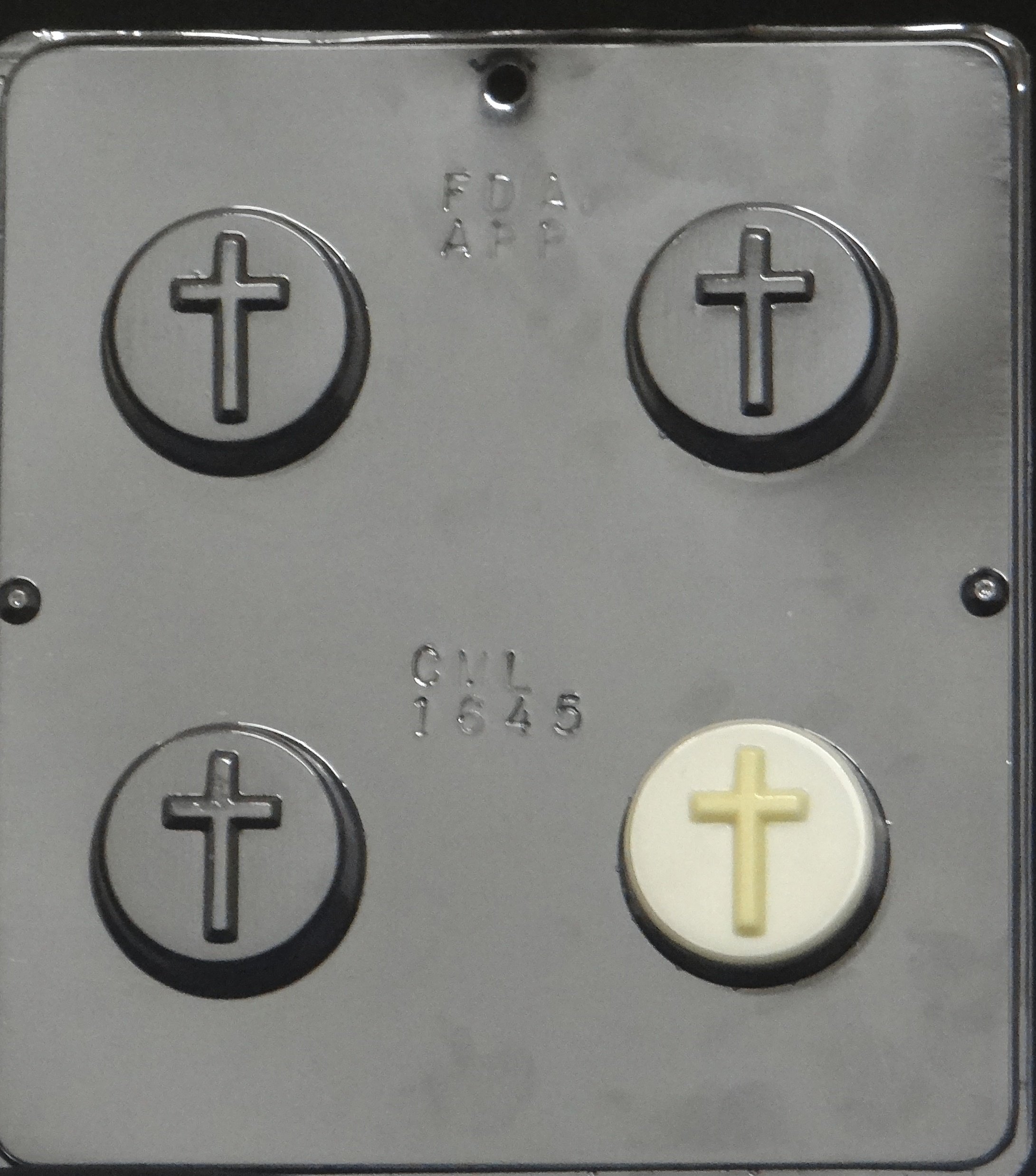 Religious Cross Cookie Mold - Chocolate Candy Sandwich Mold 1645 for Baking, DIY Desserts, and Holiday Treats