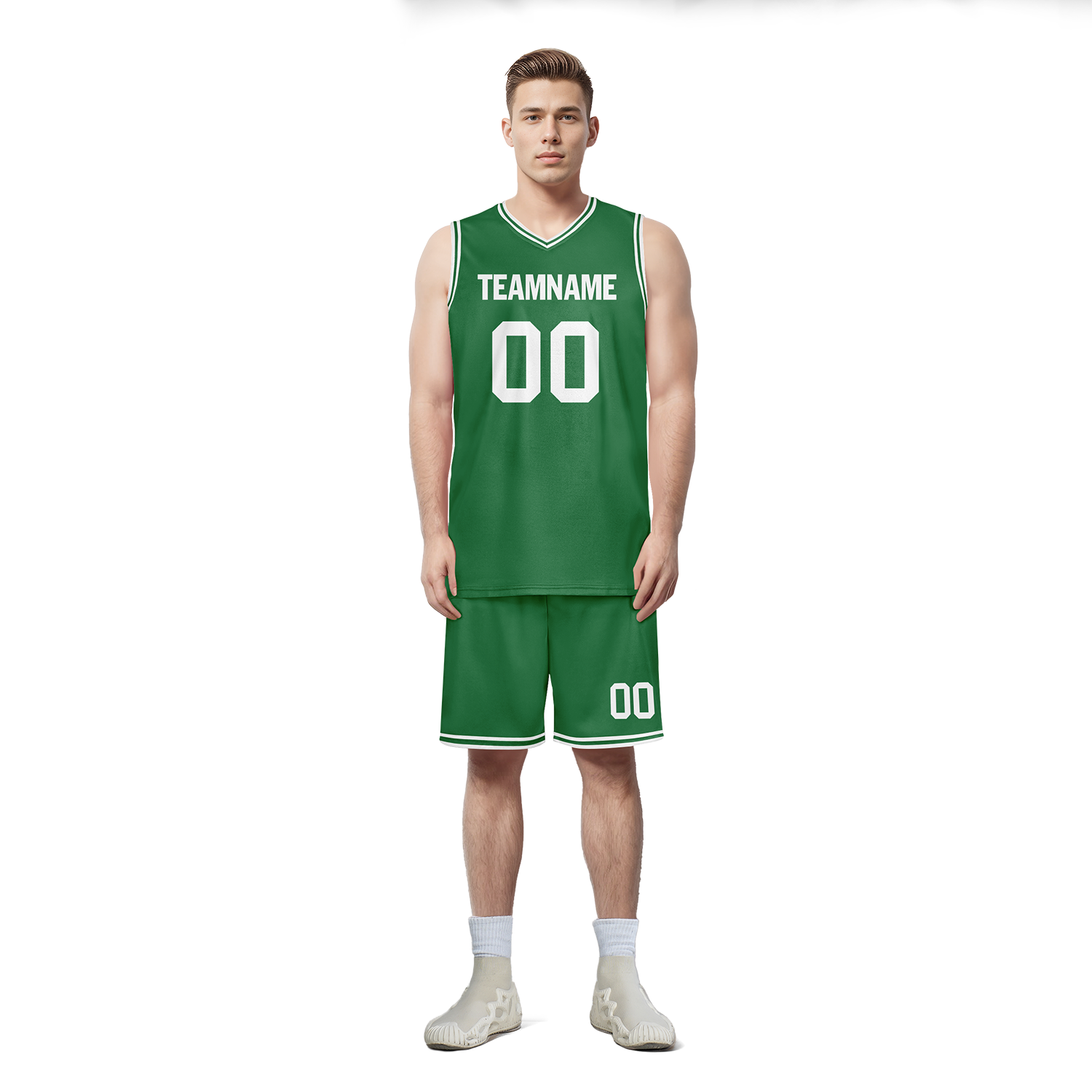 Custom Green Classic Style Basketball Jersey BBJ01 - High-Quality Sports Uniform for Men & Women - Perfect for Team Games, Training, and Fan Apparel