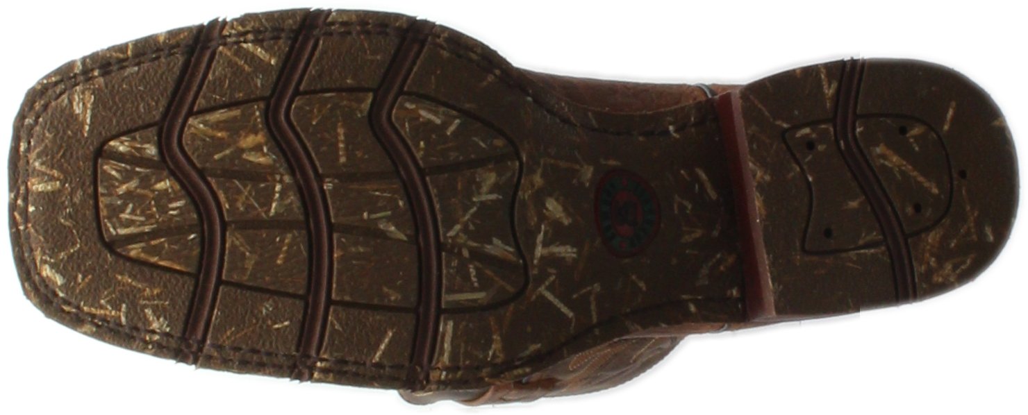 Laredo Men's Montana Square Toe Casual Boots - Mid Calf Western Boots for Men, Brown Leather Cowboy Boots | Perfect for Country Rides, Rodeos & Everyday Wear