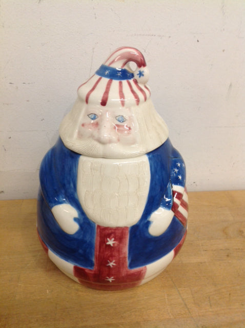 Vintage USA Ceramic Cookie Jar - 12 oz Capacity for Cookies, Candy & Kitchen Storage | Perfect for Home Decor, Baking & Gift Giving