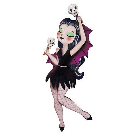 Laliblue Gothic Vampire Bat Brooch Pin - Elegant Jewelry for Women, Perfect for Halloween Costumes, Gothic Fashion & Vintage Accessories