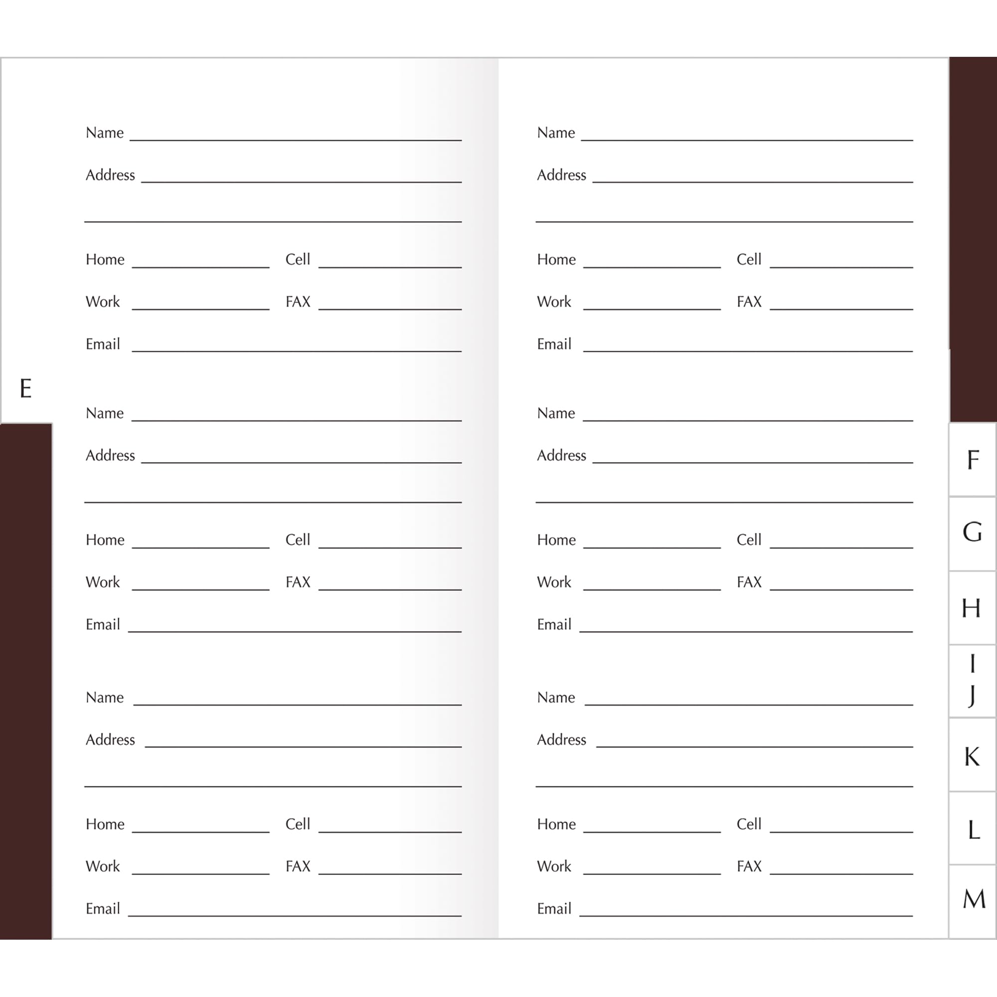 LANG Home Sweet Home Address Book - Compact Pocket Organizer for Contacts, Phone Numbers & Addresses | Perfect for Home, Office & Travel | Stylish & Functional Gift Idea
