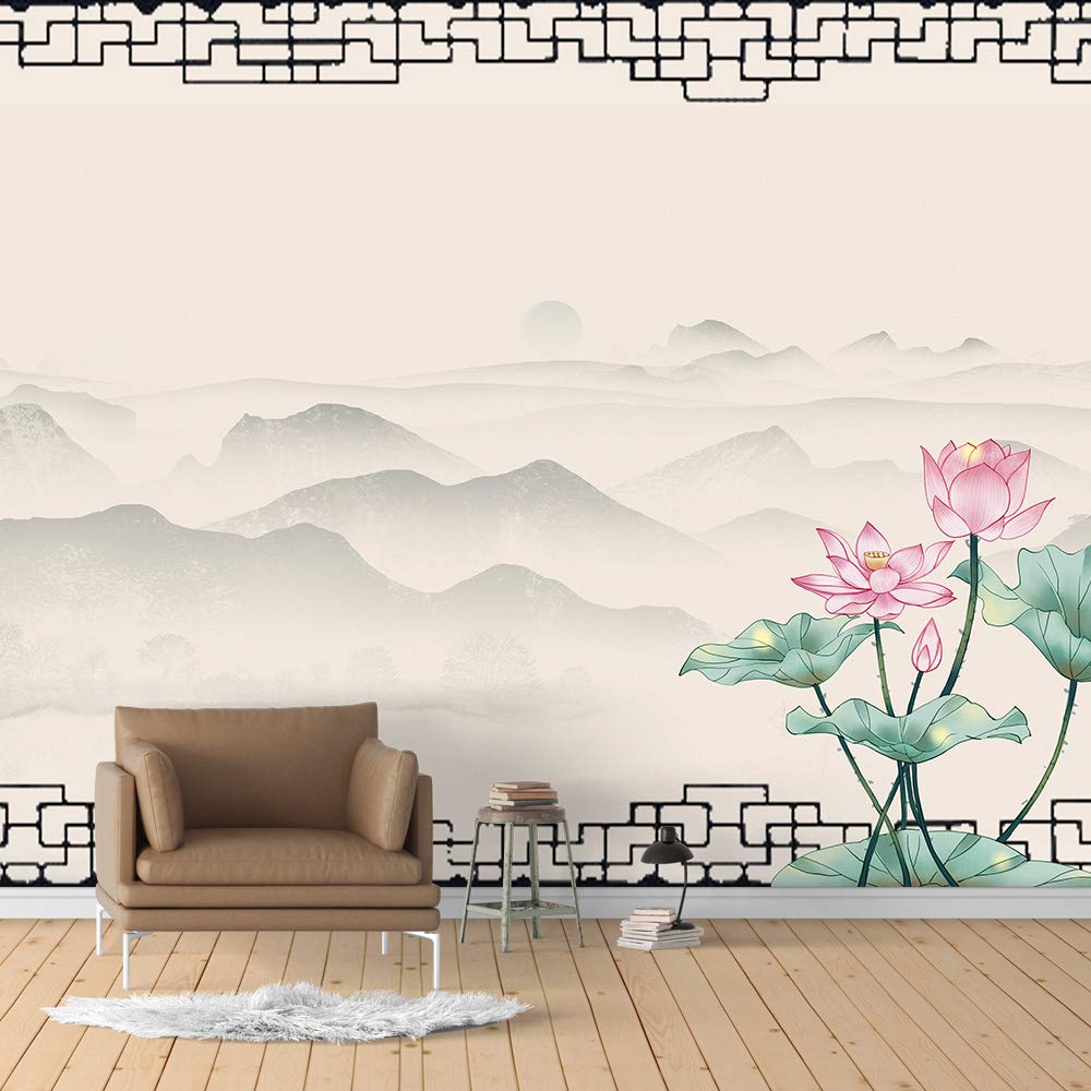 Beautiful Chinese Traditional Cultural Wall Murals for Bedroom - 66x96 Inches Removable Peel and Stick Wallpaper | Perfect for Home Decor, Living Room & Nursery