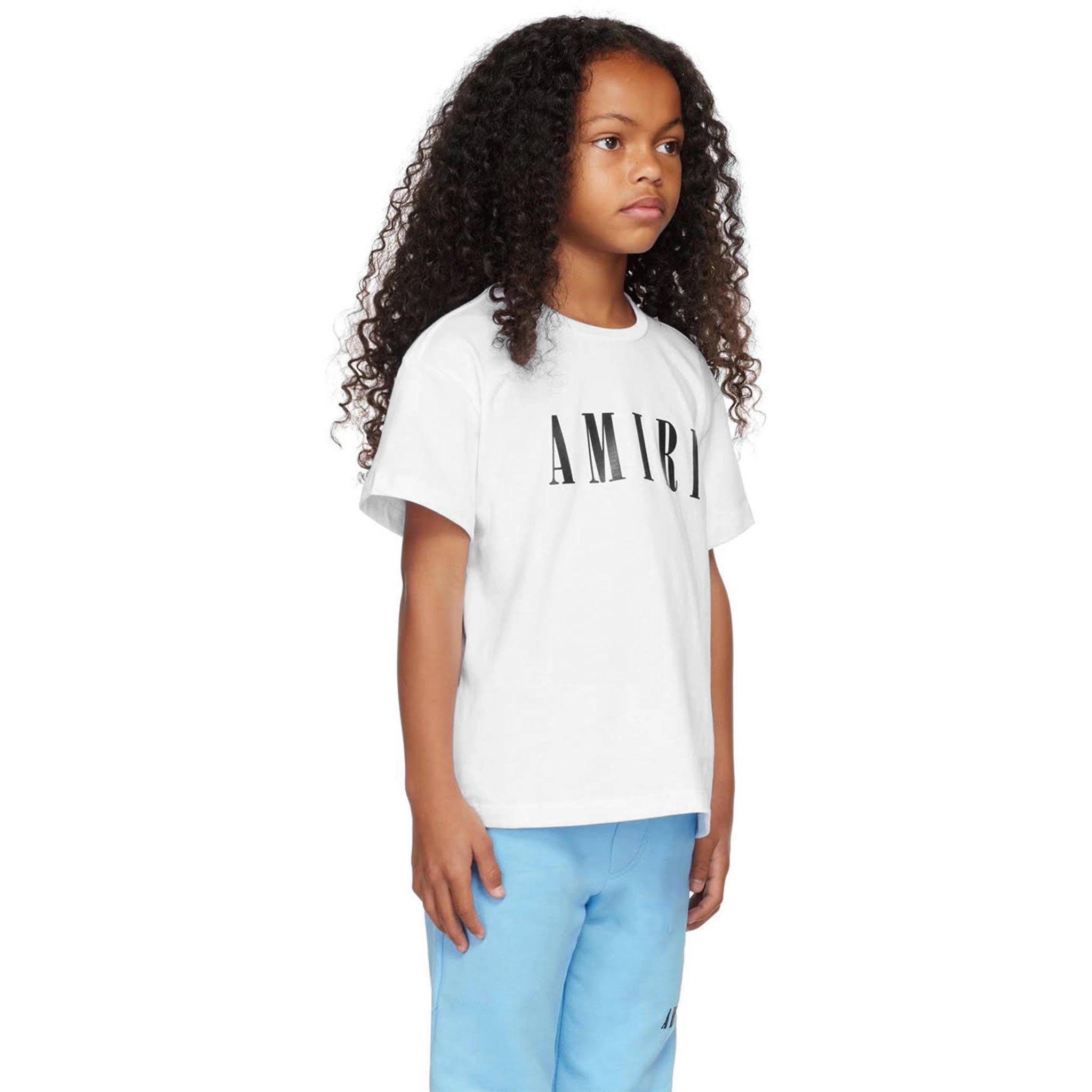 Amiri Kids White T-Shirt for Boys & Girls - Premium Cotton Tee for Casual Wear & Everyday Outfits