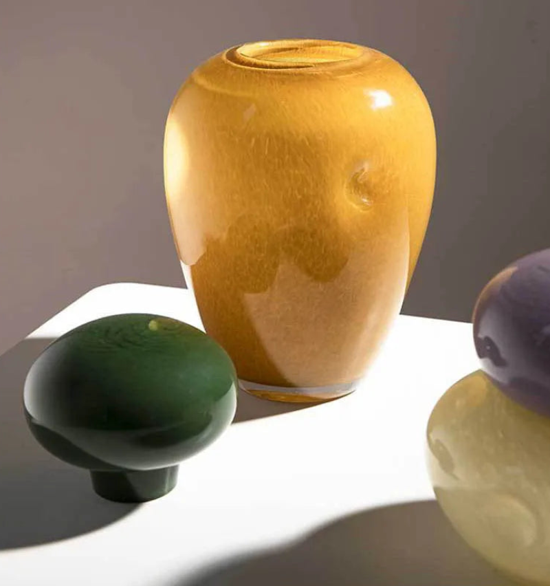 Pebble Glow Glass Vase - Elegant Decorative Vase for Home, Wedding, and Party Decor - Perfect for Centerpieces, Floral Arrangements, and Gift Giving