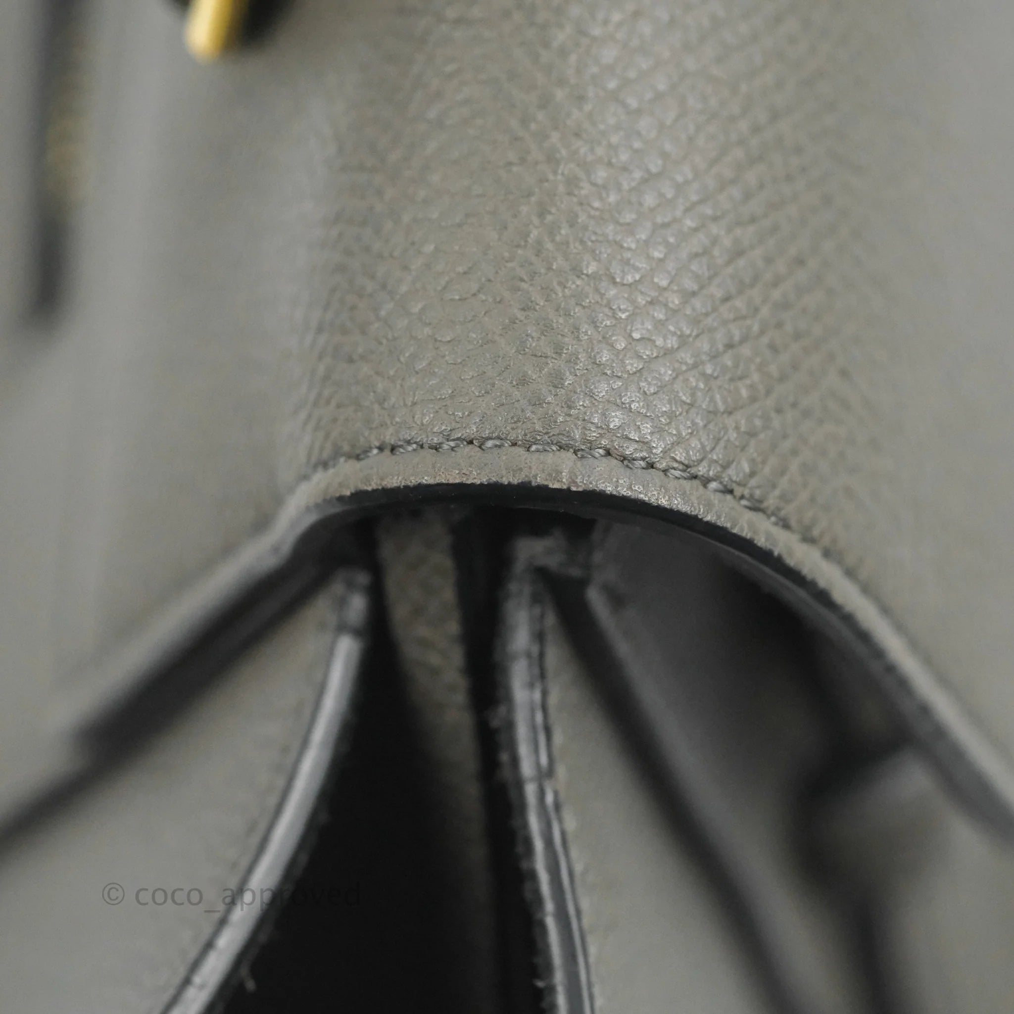 Celine Mini Belt Bag in Grey Grained Calfskin with Gold Hardware - Perfect for Everyday Use, Work & Travel