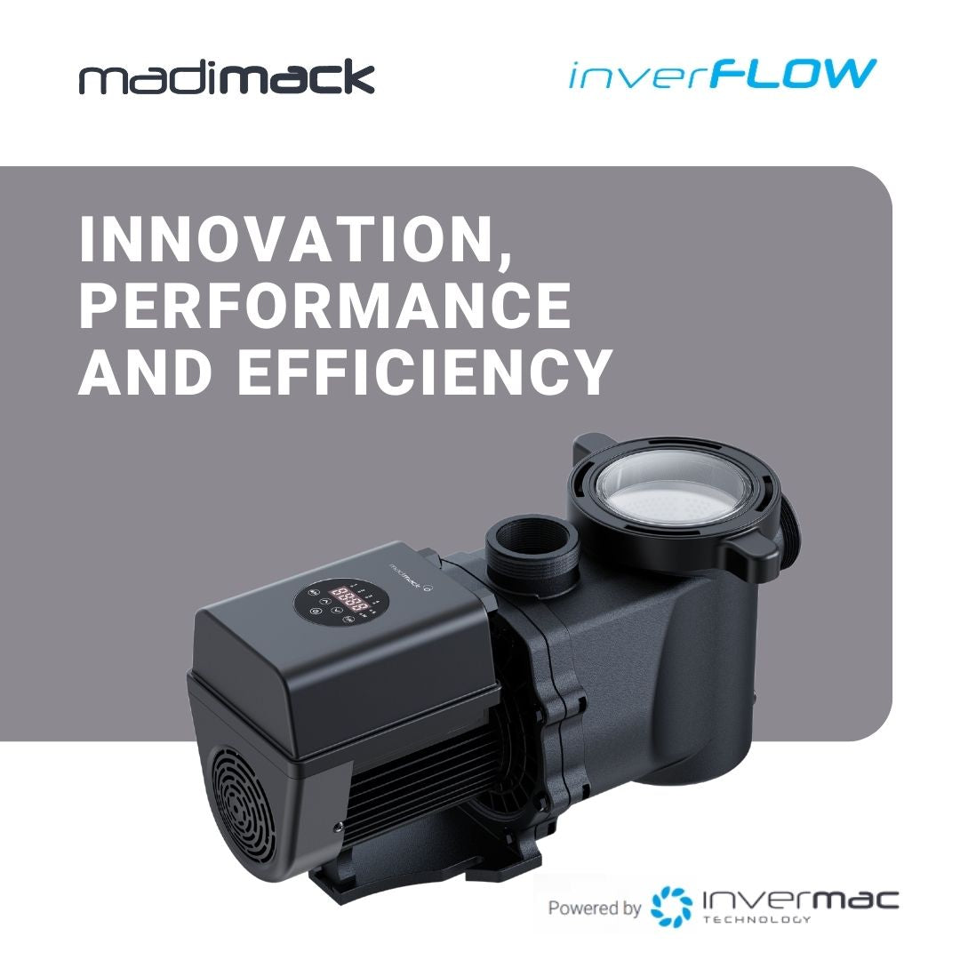 Madimack Inverflow 6-Star Energy Efficient Inverter Pool Pump - Save Electricity for Inground & Above Ground Pools | Perfect for Backyard, Residential & Commercial Pool Maintenance