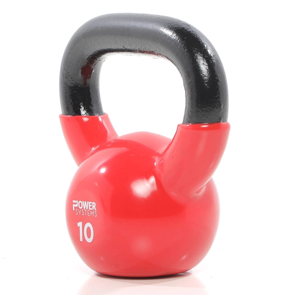Premium Kettlebell for Strength Training - Power Systems Prime Cast Iron Kettlebell for Home Gym, CrossFit & Functional Fitness Workouts