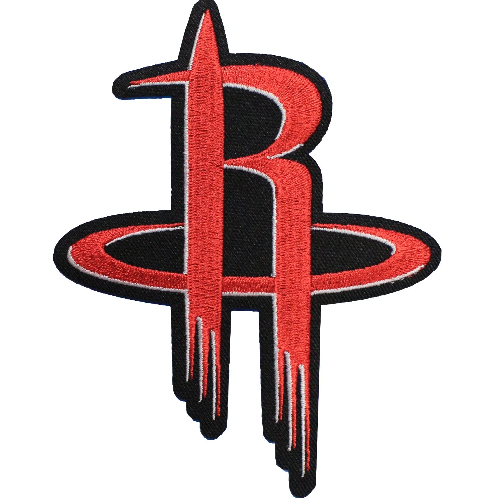 Official Houston Rockets NBA Logo Iron-On Patch - Large Embroidered Sticker for Jerseys, Hats & Bags | Perfect for Fans, DIY Crafts & Custom Apparel