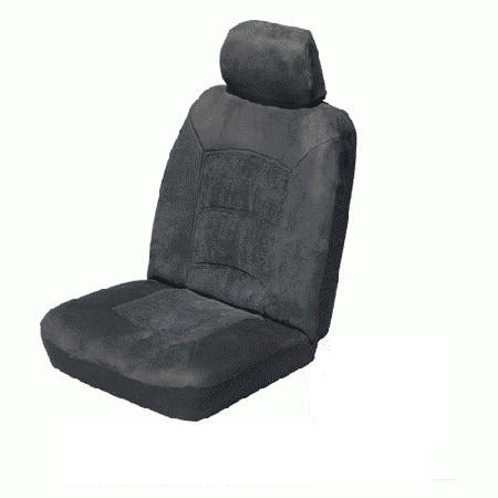 Premium Universal Suede Velour Car Seat Covers - Airbag Compatible, Fits Most Vehicles (Pair) - Perfect for Daily Commuting, Road Trips & Protecting Your Seats