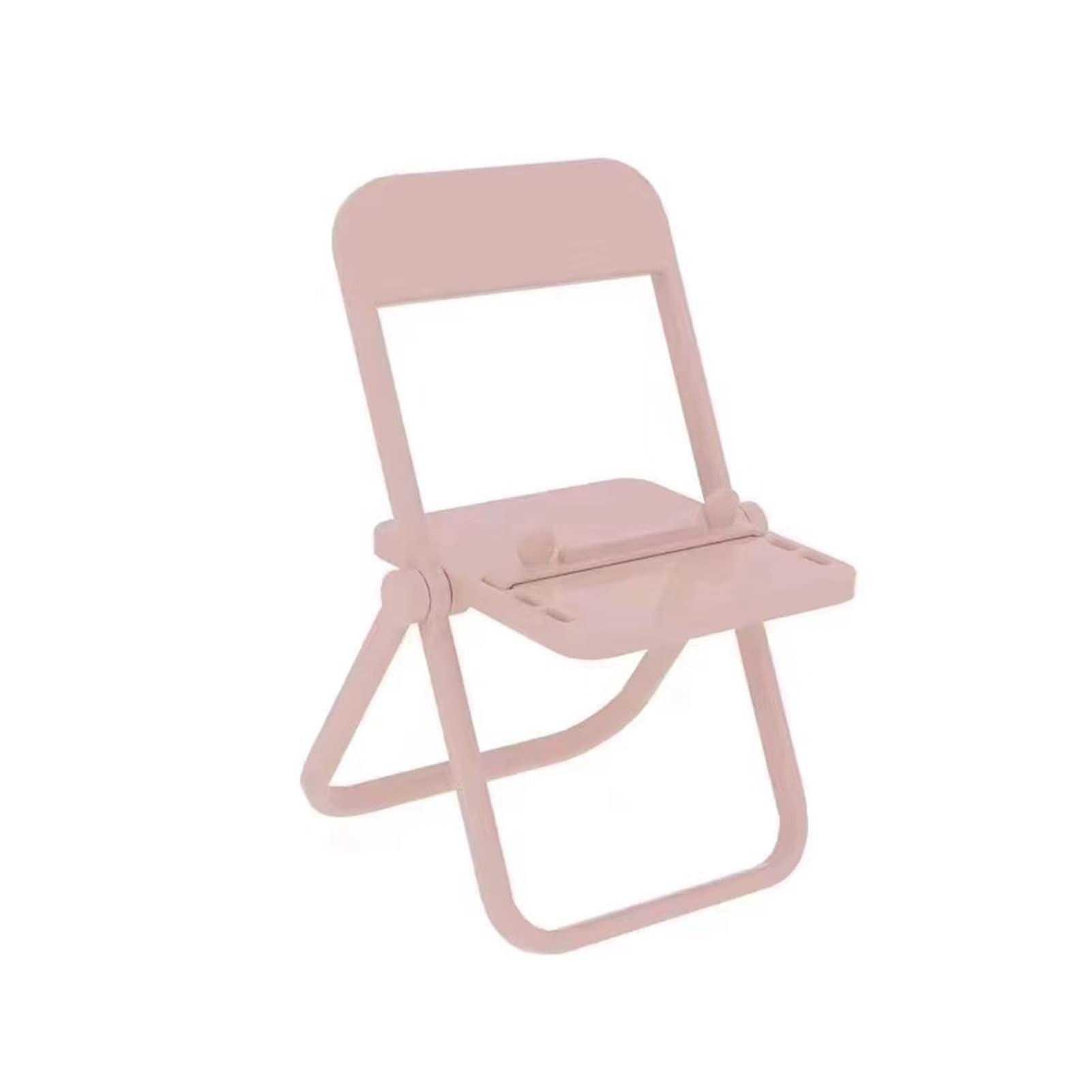 Pblengraws Portable Mini Stand Desktop Chair Stand - Adjustable, Foldable, Wall Mounted Pot Pan Rack Hanging Organizer (Pink) - Perfect for Kitchen, Office, Dorm & Small Space Storage