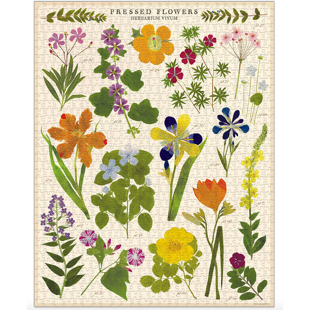 1000 Piece Pressed Flowers Jigsaw Puzzle - Beautiful Floral Art for Adults & Teens - Perfect for Relaxation, Home Decor & Gift Giving