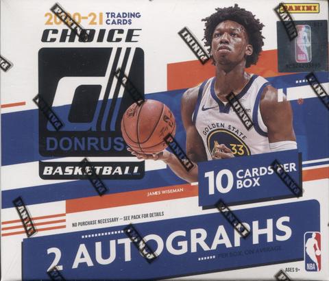 2020-2021 Panini Donruss Basketball Choice Box - NBA Trading Cards Collection for Collectors & Fans - Perfect for Sports Memorabilia, Gift Giving & Investment