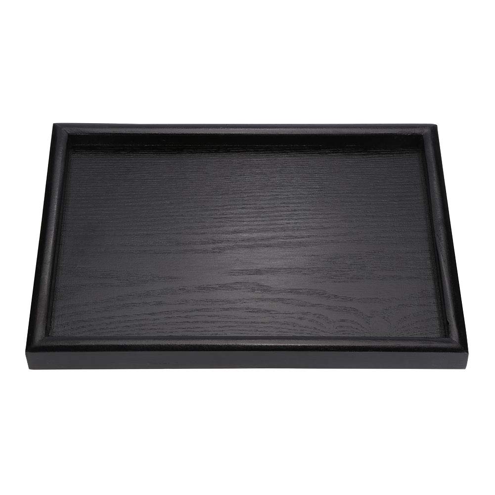 Solid Wood Tea Tray with Raised Edges for Home & Kitchen Use