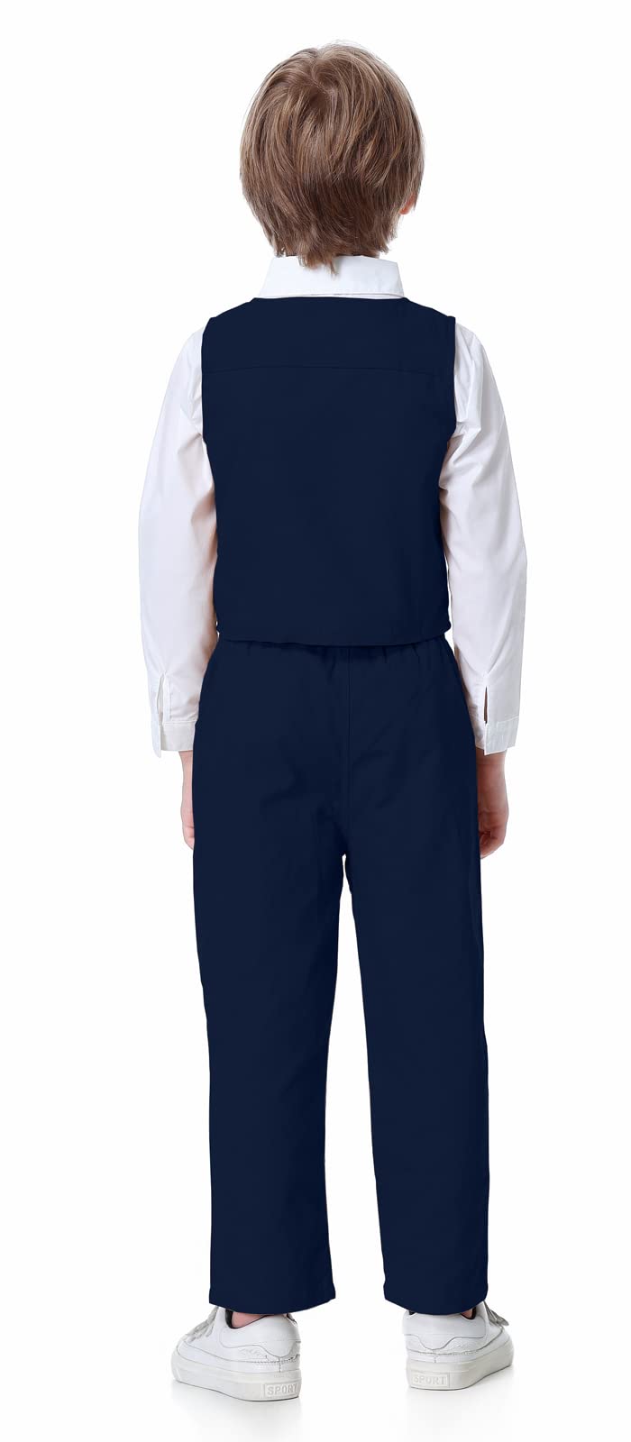 ARTMINE Toddler Boy Formal Suit Set - Dress Shirt, Bow Tie, Vest & Pants for Weddings, Parties & Special Occasions | Gentleman Style Outfit for Toddlers