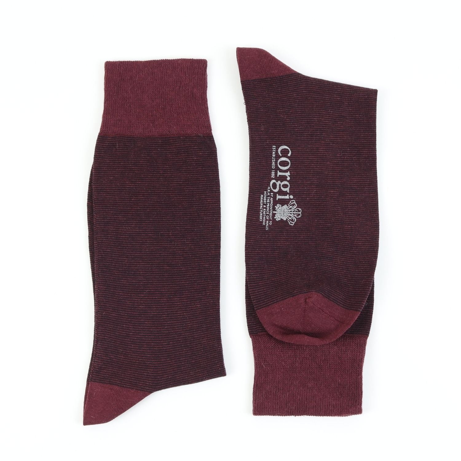 Premium Men's Micro Striped Cashmere Blend Socks - Ultra Soft & Warm Winter Socks for Office, Travel & Everyday Comfort