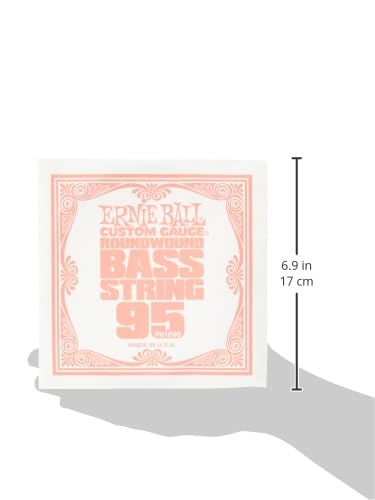 Ernie Ball Extra Slinky Nickel Wound Bass Guitar Strings 40-95 Gauge (P02835) - Perfect for Rock, Jazz & Studio Recording