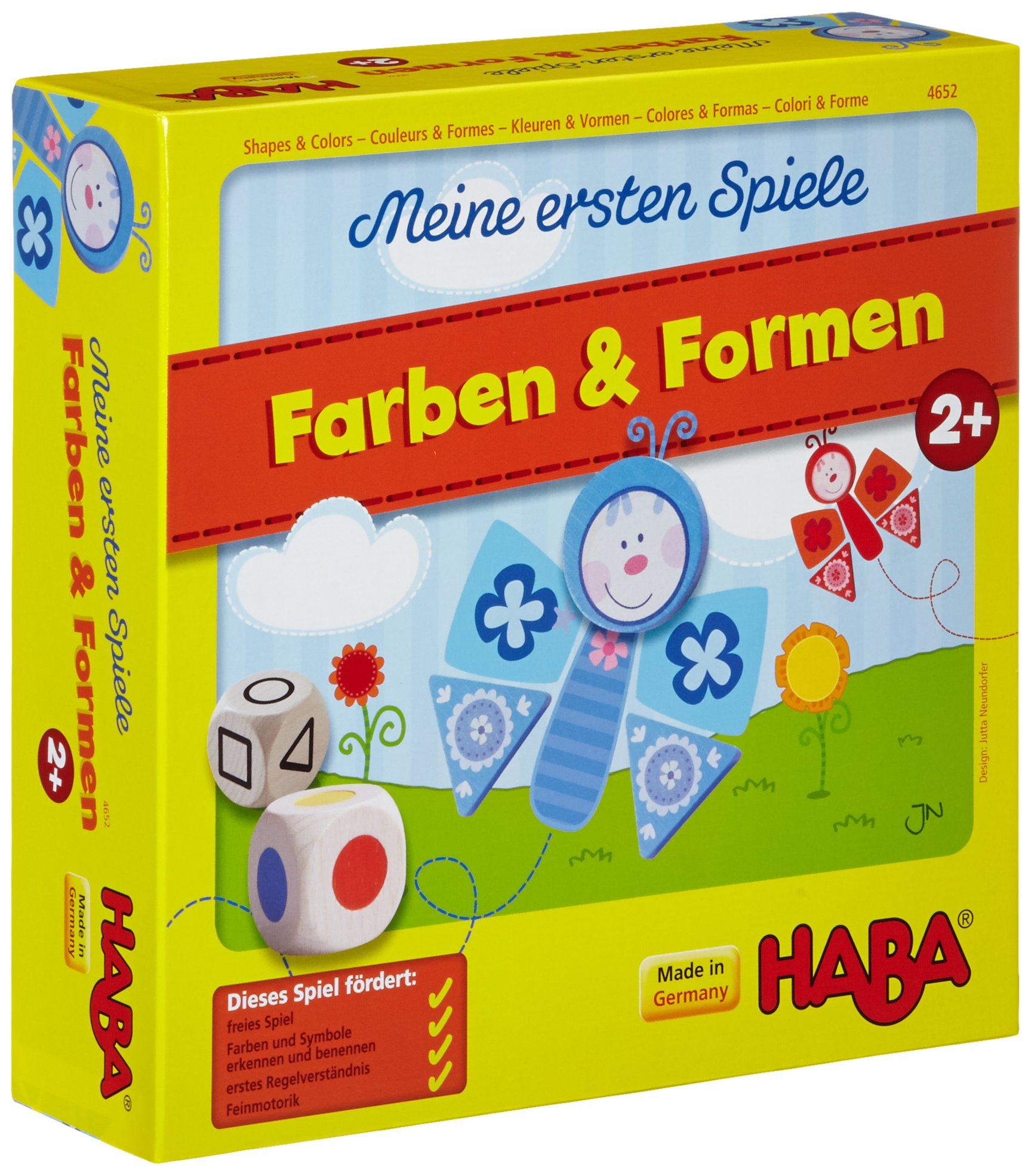 HABA My Very First Games – Shapes & Colors 4652 | Toddler Learning Board Game for 2-4 Year Olds | Preschool Shape Recognition & Color Matching Activity | Perfect for Family Game Night & Early Childhood Education