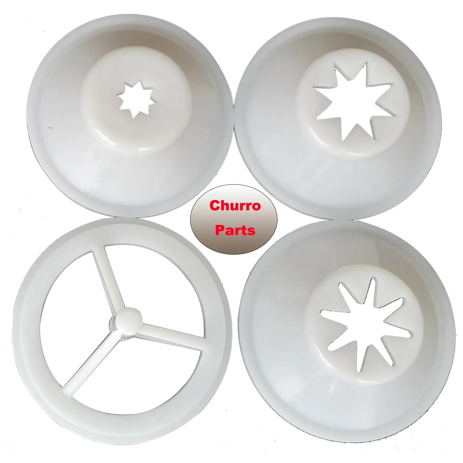 Premium Hakka Churro Maker Accessories Kit - Compatible with Sausage Stuffer & Spanish Churro Extruder Machines - Perfect for Home Bakeries, Food Trucks, and Commercial Kitchens