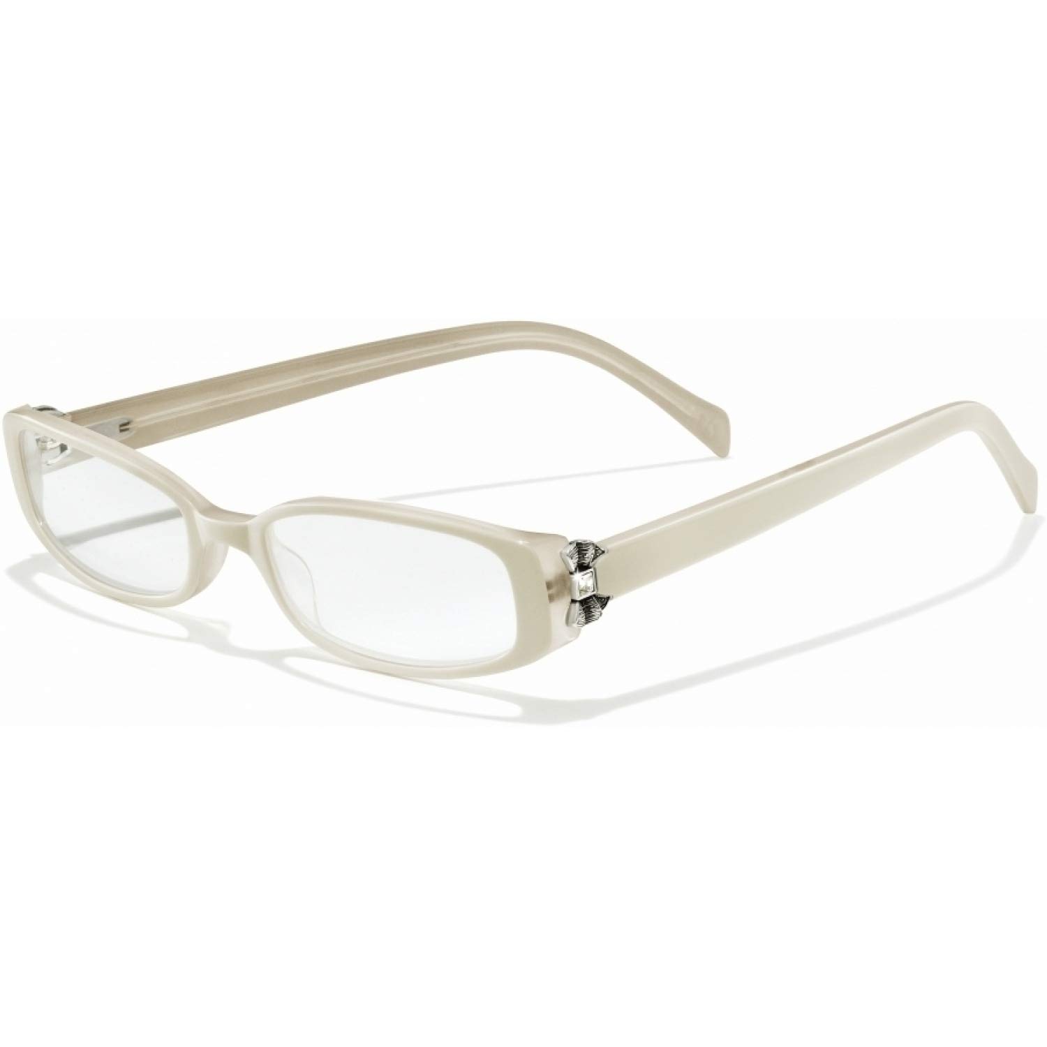 Brighton Girlie Bow Readers Glasses in Cream - Stylish Reading Glasses for Women, Fashionable Lightweight Frames for Reading, Working & Computer Use