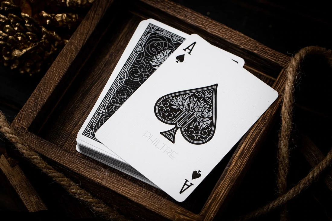Premium Silver Philtre Playing Cards - Elegant & Durable for Poker, Magic Tricks & Card Games - Perfect for Parties, Casino Nights & Collectors