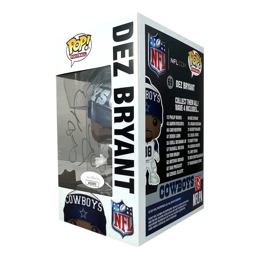 Dez Bryant Signed Dallas Cowboys Funko Pop #69 with JSA COA - Authentic NFL Collectible for Fans & Memorabilia Enthusiasts | Perfect for Display, Gifts & Sports Collections