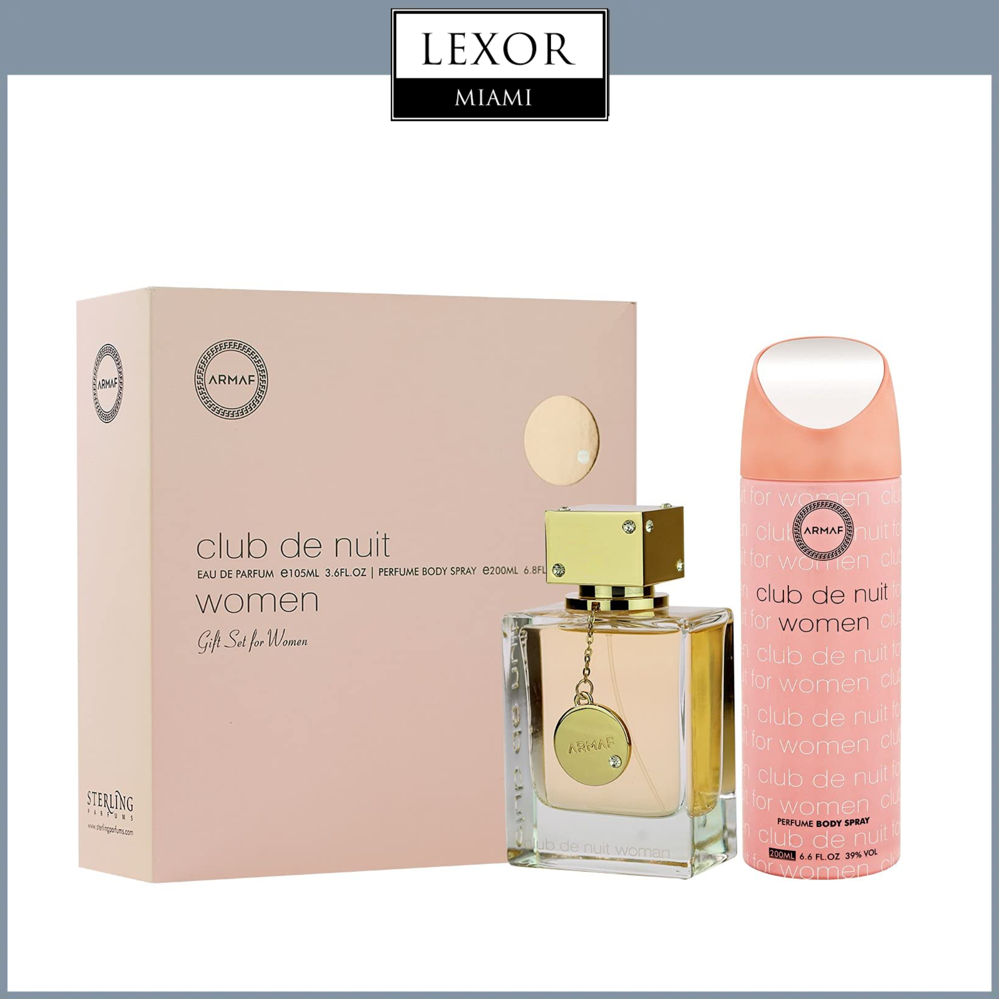 ARMAF Club de Nuit 3.6 oz Eau de Parfum & 6.8 oz Body Spray for Women - Long Lasting Floral Fragrance for Date Night & Special Occasions