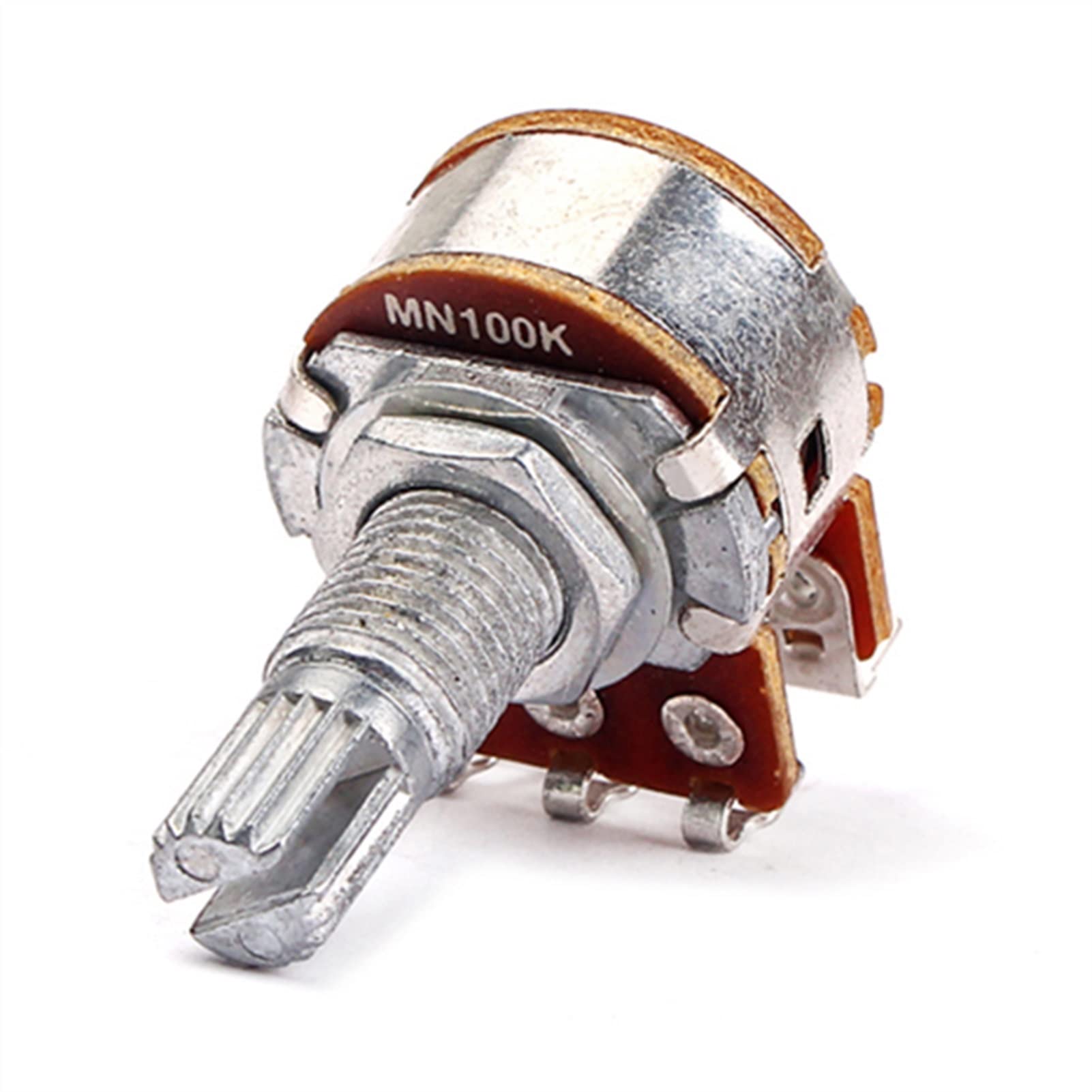 5 Pcs Electric Guitar Bass Pots Potentiometers - Tone & Volume Control Knobs (Linear/Log) for DIY Guitar Repair & Upgrade | Perfect for Fender, Gibson, Ibanez & More