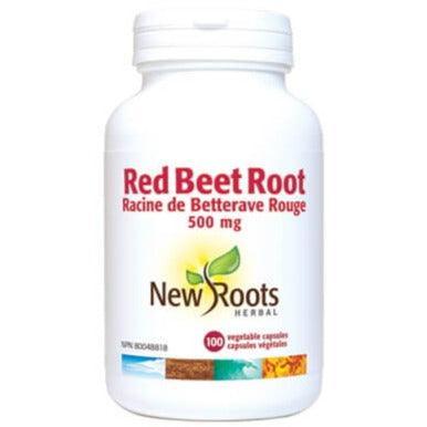 New Roots Red Beet Root 500mg - 100 Vegetarian Capsules for Energy Boost & Heart Health - Supports Athletic Performance & Cardiovascular Wellness