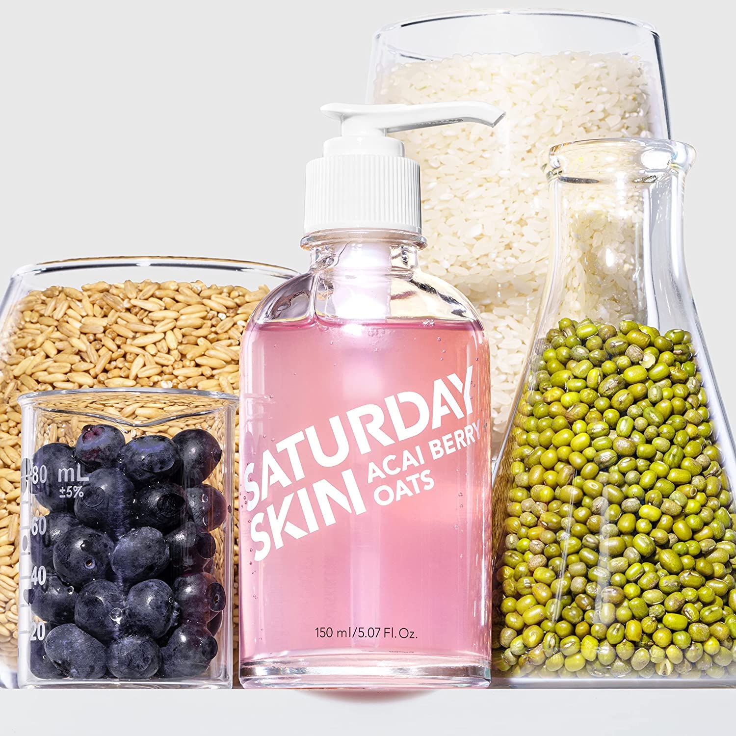 Saturday Skin Hydrating Foam Cleanser - Gentle Makeup Remover for Sensitive Skin | Daily Skincare Routine
