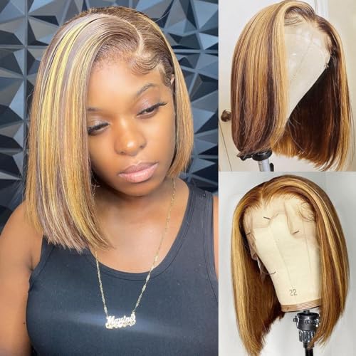 P4/27 13x4 Bob Wig Human Hair