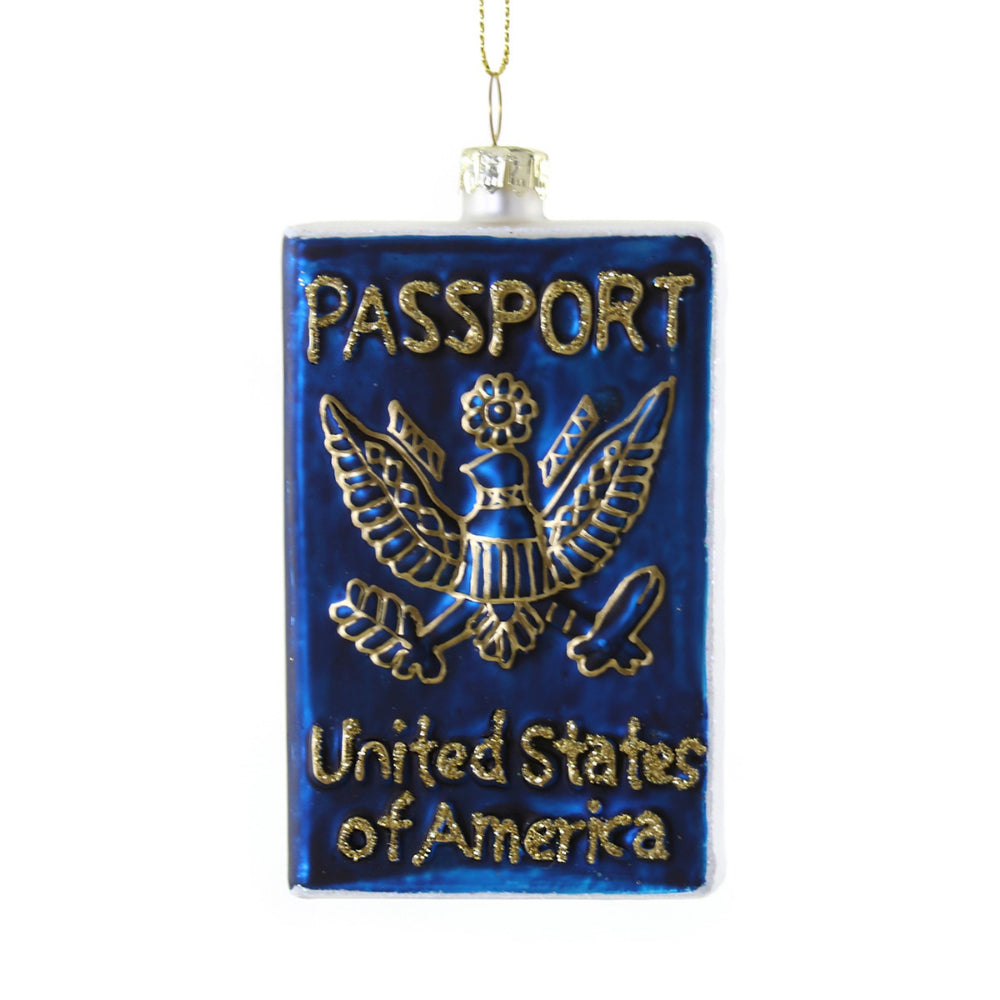 Cody Foster & Co U.S Passport Christmas Ornament - Unique Travel-Themed Holiday Decoration for Tree, Gift, or Home Decor