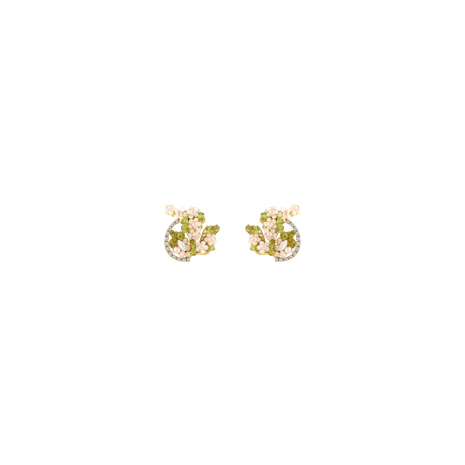Verdant Whisper Earrings - Elegant Floral Dangle Earrings for Women, Handmade Boho Jewelry - Perfect for Weddings, Parties & Everyday Wear