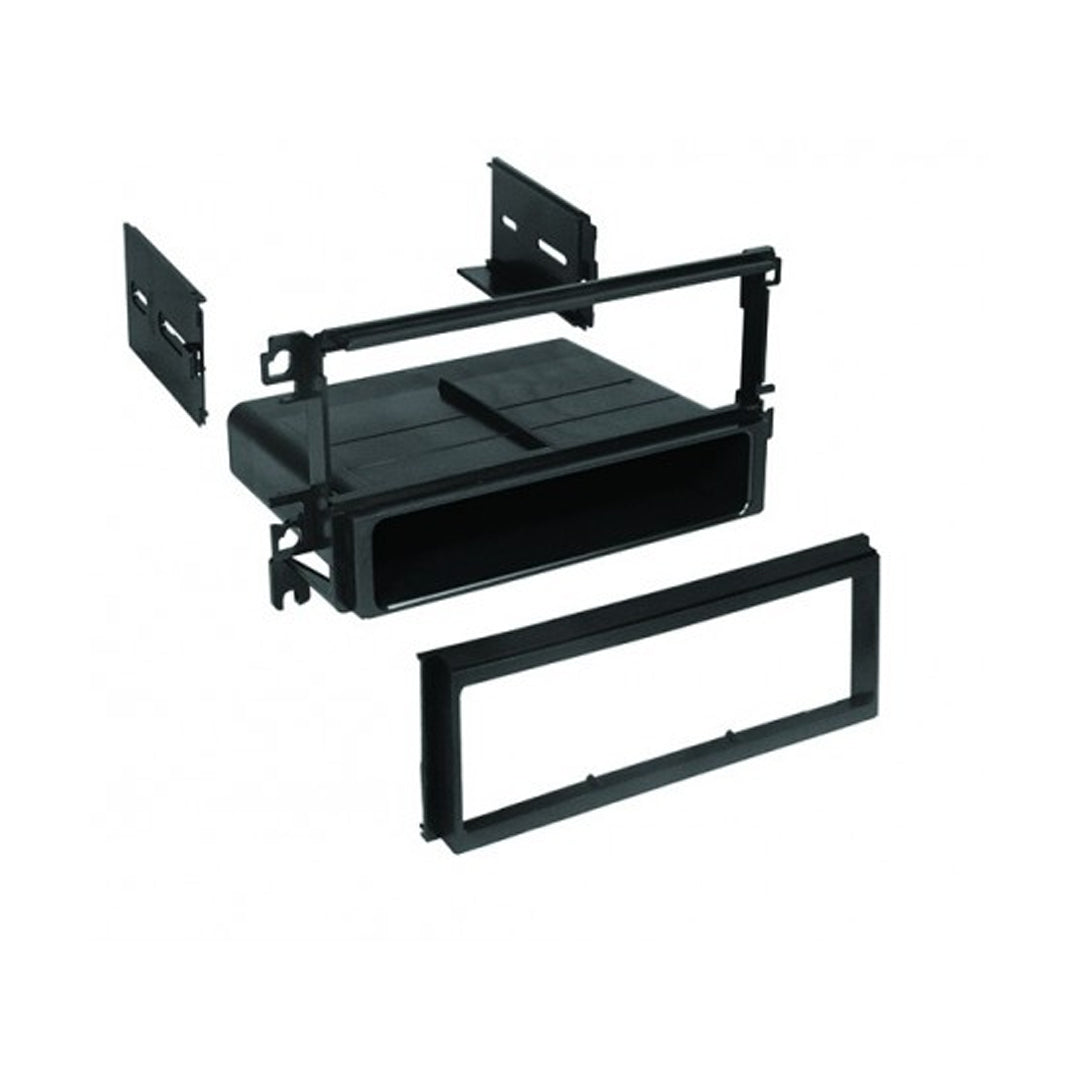 2001-2008 Hyundai Car Stereo Single DIN Radio with ISO Mount & Storage Pocket - Compatible with Accent, Elantra, Sonata | Aftermarket Upgrade for Factory Head Unit Replacement