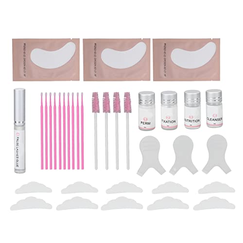 Professional Lash Lift & Eyebrow Lamination Kit - Semi-Permanent 6-8 Week Lasting Effect for Natural Looking Eyelashes & Perfectly Shaped Brows | At-Home Salon Treatment for DIY Beauty Enhancement