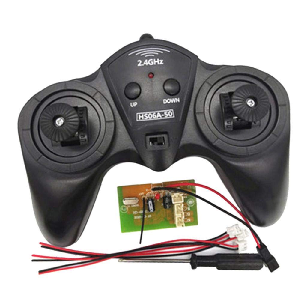 2.4G 6 Channel 12V RC Remote Controller and Receiver Set for Cars & Boats - Compatible with RC Toys, Hobbies, Model Vehicles - Perfect for Racing, Off-Roading & Water Sports