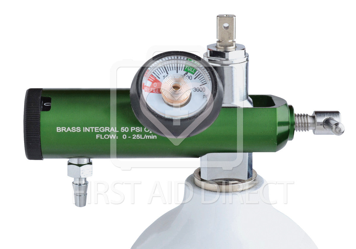 Oxygen Regulator with Adjustable Flow 0-25 LPM - Medical & Home Oxygen Therapy Equipment for COPD Patients & Respiratory Care