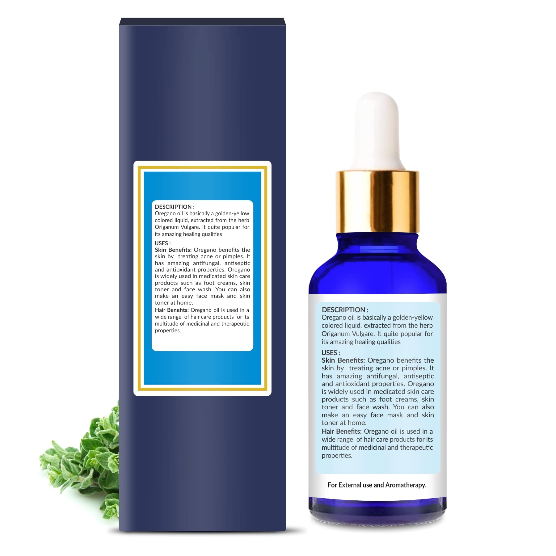 100% Pure & Natural Undiluted Oregano Essential Oil - 100ml | Home Genie | Immune Support, Aromatherapy & DIY Skincare | Perfect for Diffusers, Massage & Natural Remedies