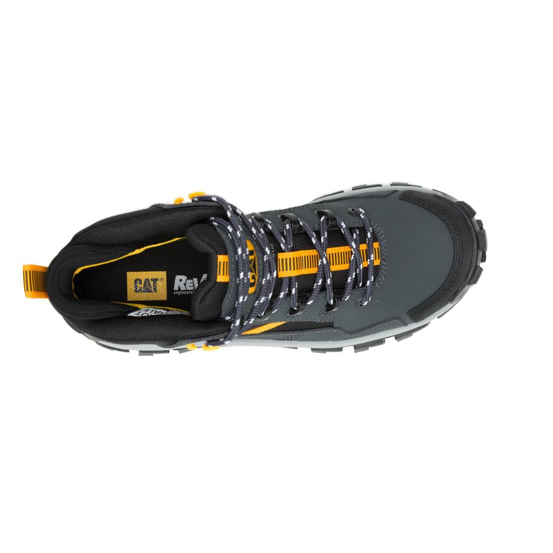 Invader Mid Vent Waterproof Composite Toe Work Boots - Dark Shadows - Slip Resistant & Comfortable for Construction, Landscaping & Outdoor Jobs