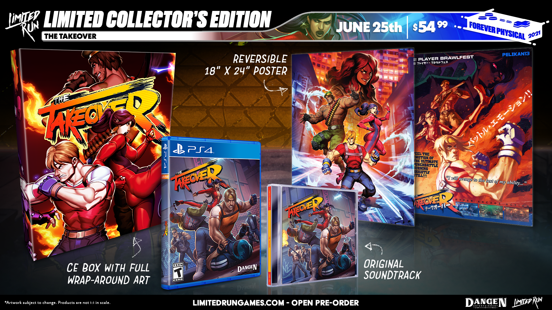 Limited Run #408: The TakeOver Collector's Edition for PS4 - Exclusive Action Game for PlayStation 4 - Perfect for Gaming Collectors and Beat 'Em Up Fans