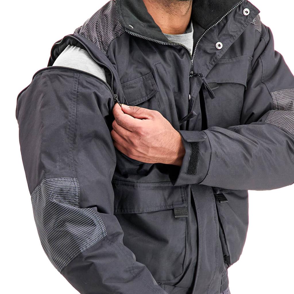 DuraDrive Eisenhower Jacket - Men's Vintage Military Style Bomber Jacket with Warm Fleece Lining | Perfect for Outdoor Adventures, Casual Wear & Cold Weather Fashion