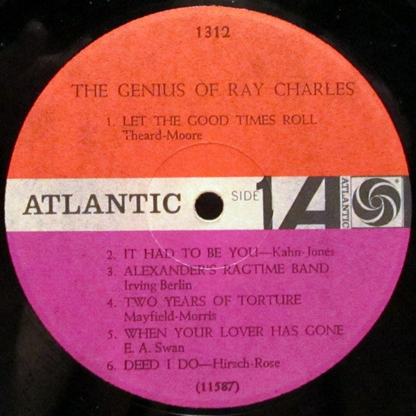 Ray Charles The Genius Of Ray Charles Vinyl LP Album - Mono Reissue Black Pressing (VG Condition) - Perfect for Vintage Music Collectors & Jazz Enthusiasts