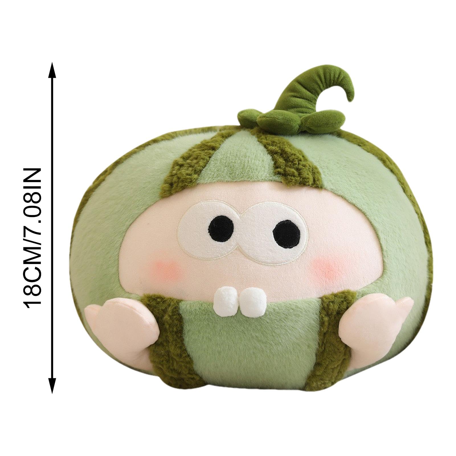 Watermelon Stuffed Animal Plush Toy, Creative Fruit-Shaped Doll, Soft Hugging Toy for Kids | Decorative Cushion for Office, Sofa, Bed - Fun Home Decor & Gift Idea