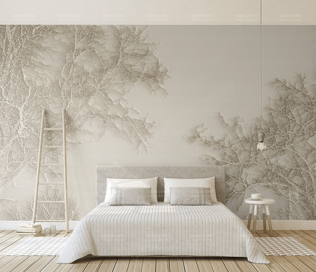Tree Sketchy Theme Wallpaper Murals - Nature Inspired Design for Living Room & Bedroom Decor | Eco-Friendly Peel & Stick Wall Art
