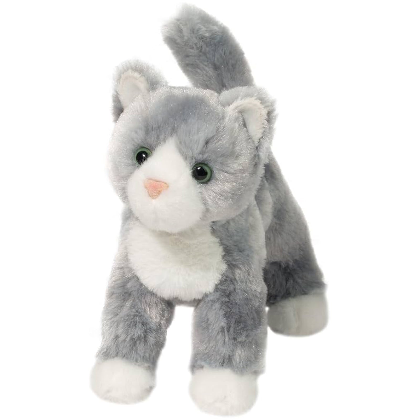 Douglas Scatter Gray Cat 6 Inch Plush Stuffed Animal Toy - Soft Cuddly Plushie for Kids, Cat Lovers & Collectors - Perfect for Bedroom Decor, Gifts & Anime Collections