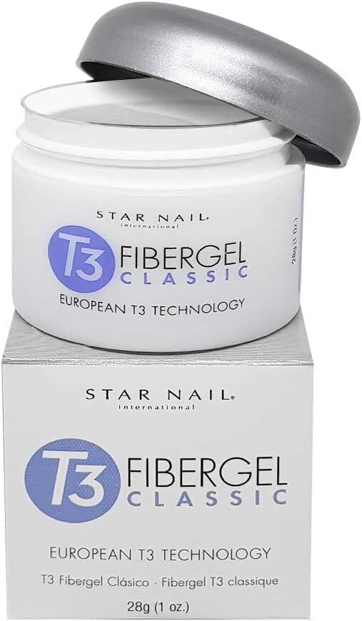 T3 European Fibergel Opaque Rose Nude 1 oz - Natural-Looking False Nail Builder Gel for DIY Manicures & Salon-Quality Nail Extensions at Home