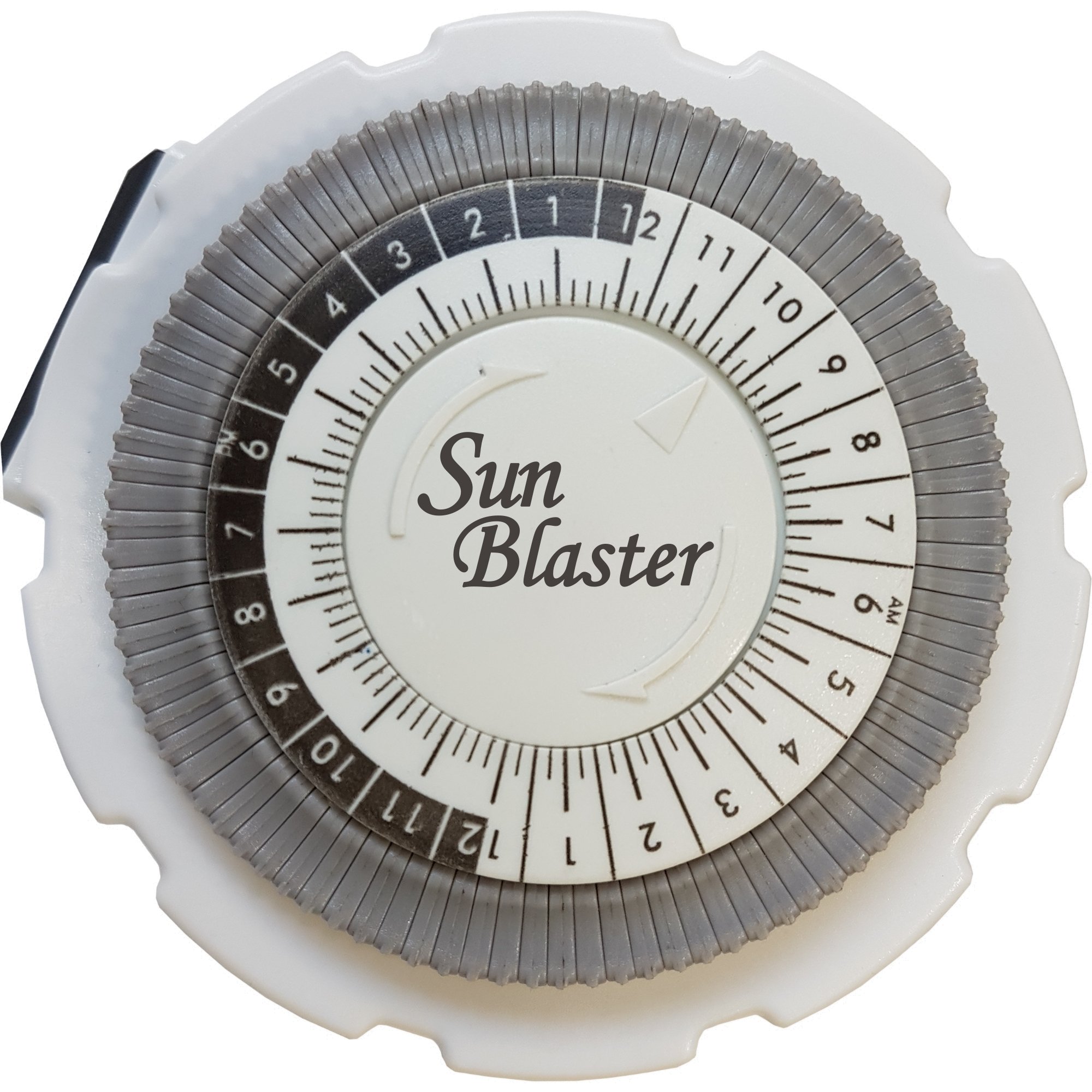 SunBlaster 15 Amp 24 Hour Mechanical Timer for Indoor Use - Single Outlet Plug-in Timer (1400599) - Perfect for Lights, Fans, Pumps & Holiday Decorations