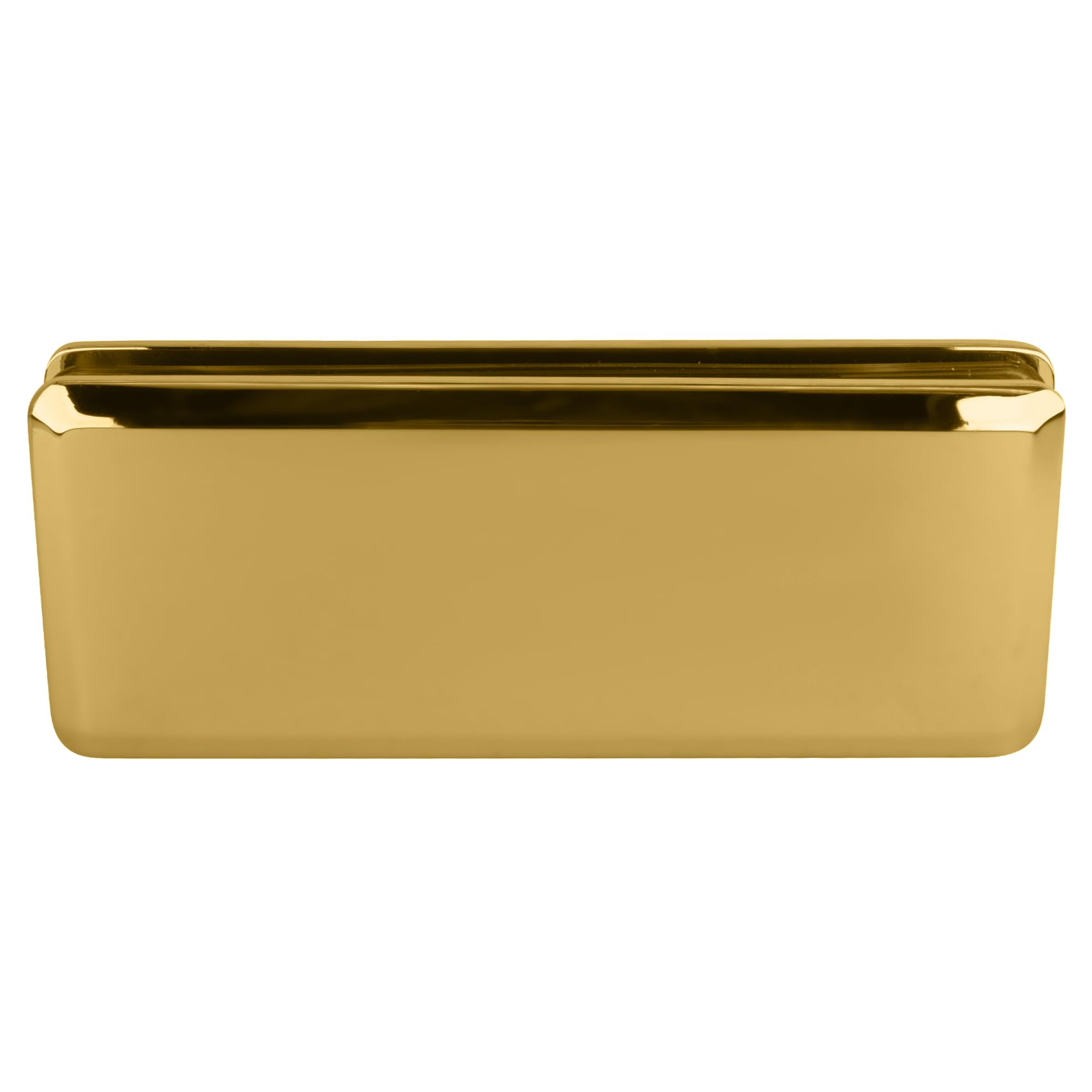 CRL BGC180BR Polished Brass Beveled 180° Glass-to-Glass Clamp - Premium Hardware for Shower Doors, Glass Partitions & Display Cases