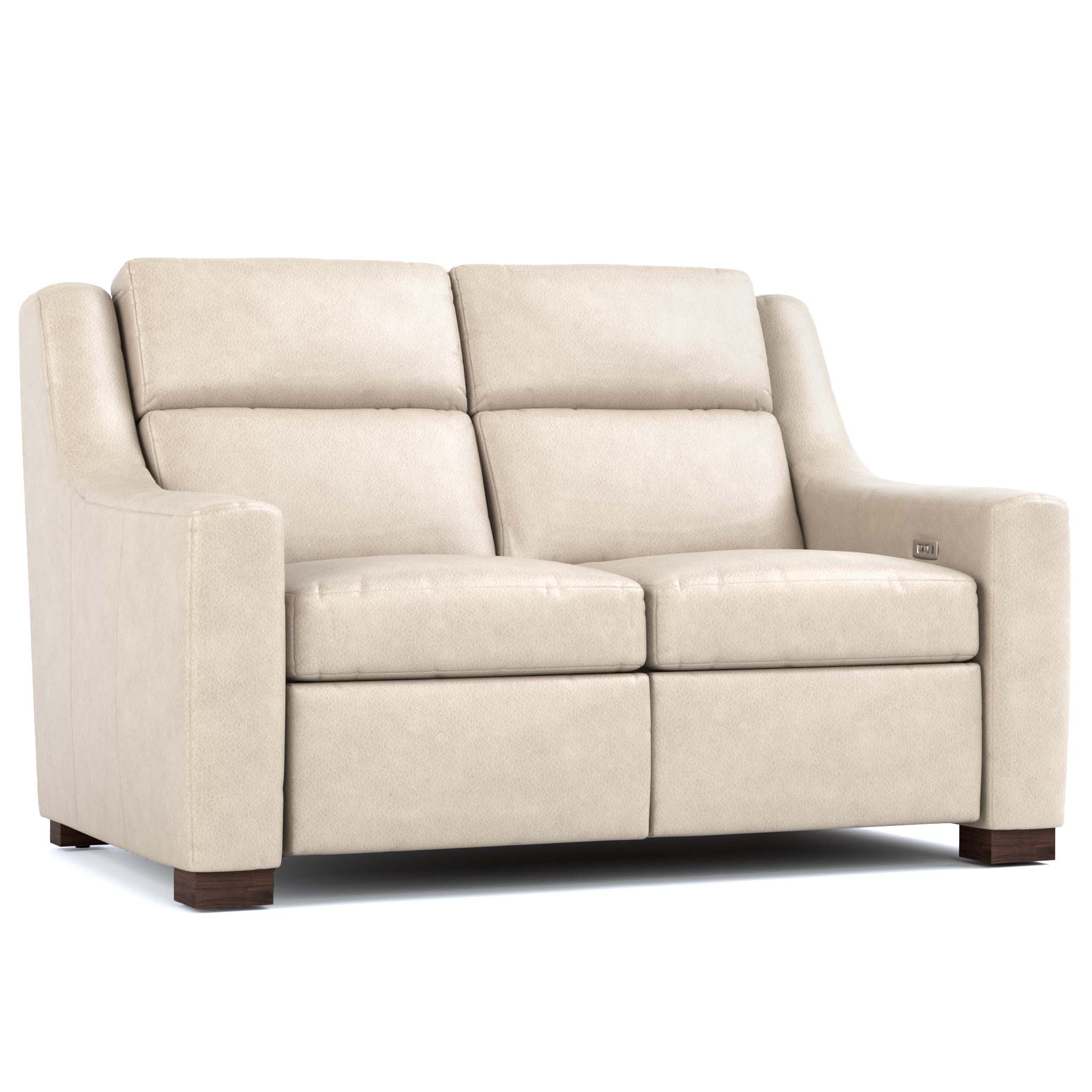 Hawley Power Motion Loveseat - Electric Reclining Sofa with USB Charging & Cup Holders, Perfect for Living Room, Home Theater, and Small Spaces